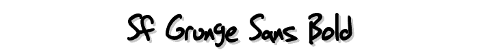 SF Grunge Sans Bold font
